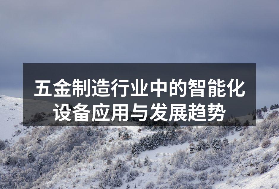 五金制造行业中的智能化设备应用与发展趋势