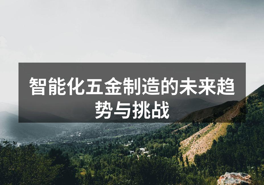 智能化五金制造设备