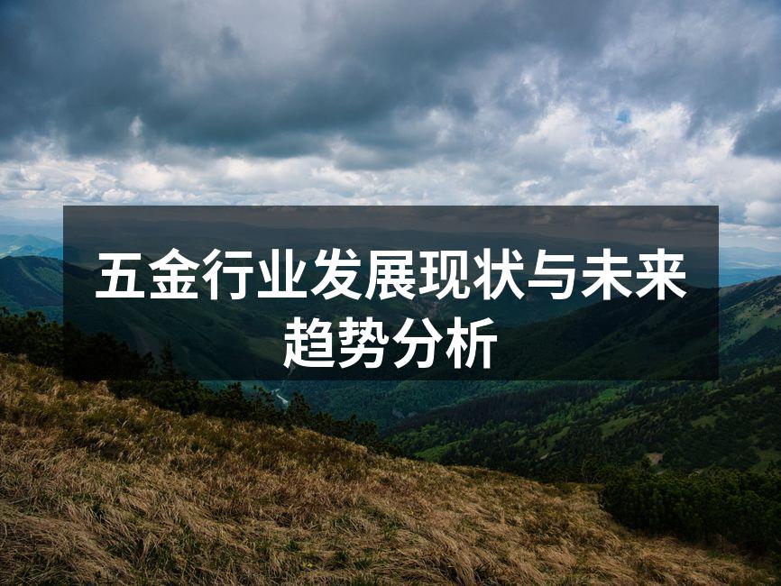 五金行业发展现状与未来趋势分析
